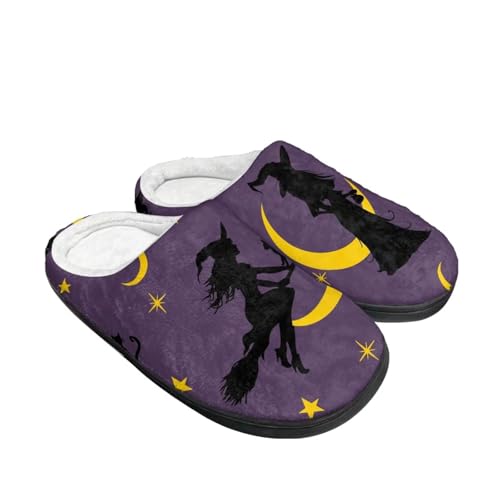 Christmas Slippers for Unisex Adult Comfy Warm Bedroom Slippers Halloween House Shoes