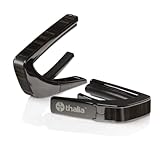 タリア カポ Thalia Capos Exotic Wood Series ギター 12インチフレットパッド付属 (Black Ebony Inked/Black Chrome)