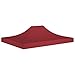 Tidyard Toit de Tente de Réception Auvent de Remplacement Toile de Tonnelle 4,5x3 m Bordeaux 270 g/m²