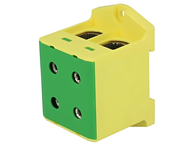 Connecteur pour rail OUNEVA haute performance jaune-vert 1 piste 4 pinces