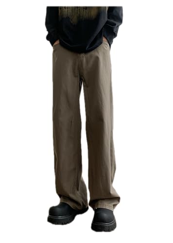 Jeans Pants Trouser Denim Stacking High Street Men's Loose Wide Legs Straight Tube Drop Casual Daily Commuter Style Wear3