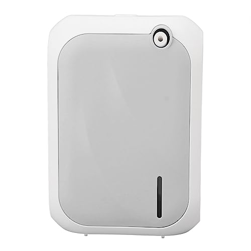 Karlak アロマセラピーディフューザーマシン、4つの速度調整と140MLのオイル容量を備えた200m3エアディフューザー、バッテリー内蔵の壁取り付けデスクトップアロマ加湿器。ホテル、スパなどに最適 (グレー)