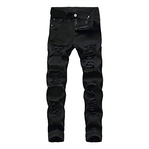 2023 Pantalones Vaqueros para Hombre,Pantalones Casuales Moda Jeans Rotos Trend Largo Pantalones Pants Skinny Retro Pantalon Fitness Jeans Largos Pantalones Ropa de Hombre Talla Grande