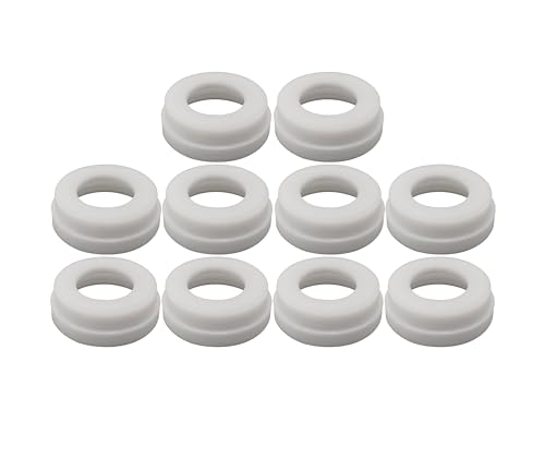 RIVERWELD TIG Gas Lens Insulator Cup Gaskets WP180037M Fit CK Worldwide 17 18 26 TIG Welding Torch Pack of 10