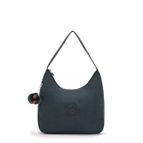 Kipling Bolsa de ombro Isidora, Verdadeiro tom azul, 10.25''L x 12.5''H x 3.5''D