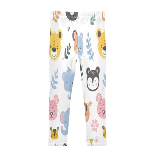 Toddler Girls Leggings Printed Yoga Pants Leggings Animal Face for Kids2