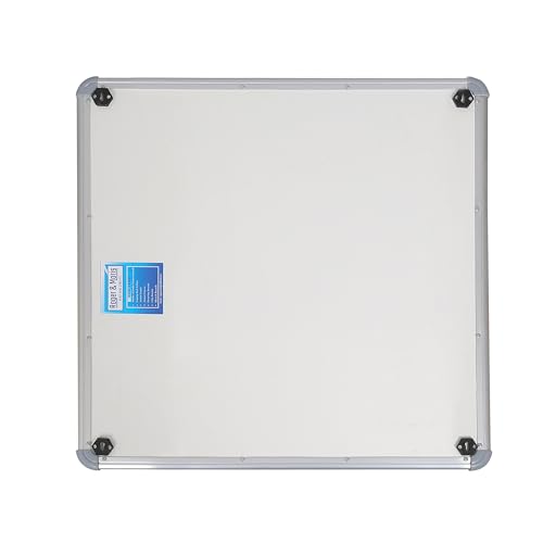 Image of Roger & Moris Aluminium Framed Chalk Board - Non Magnetic, Lightweight for Home, Office and School (Green, Size : 3 feet X 3 feet)