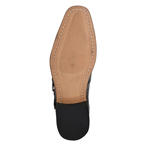 Image of LIBERTYZENO Mens Hornback Print Genuine Leather Lace Up Oxford Dress Shoes
