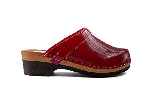 Patent Leather Clogs, Handmade clogs, Patent Leather, Swedish Clogs, Clogs for women, Clogs Shoes, Low Heel, Mules, Sweden