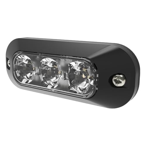 2015-2020 Kovatch Mobile Equipment Rear LED Lights Too Bright 6 ECCO ED3703C Warning Light Assembly 3.7 Inch, 3 Led, Surface Mount, Clear