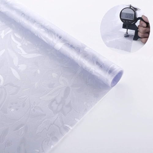 Niviy Window Film Floral Decorative Window Privacy Film 24 x 118 inches Front Door Glass Privacy Film Vinyl No Glue Heat Blocking Renter Friendly Window Cling