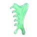 Zialofi Massage Comb Guasha Scraping Scalp Comb Multipurpose Gift Compact Relaxation for Women/Men Smooth Head Caring Facial Massager, Green