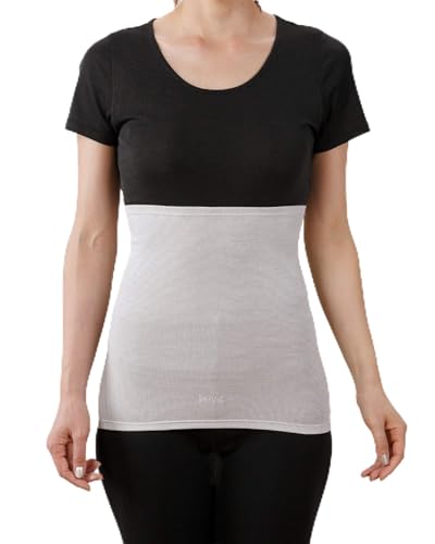 [“着る岩盤浴”ＢＳファイン] ウエストウォーマーロング お腹の冷え・疲れに BSFIN レディース メンズ 日本製 BN2202 (ブラック・グレー・ピンクベージュ,M・L・LL) (ピンクベージュ, M)のサムネイル