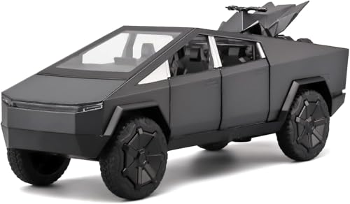 Minniq STORE Teslaa Cyber Truck Redbull 1:32 Model Car Exclusive Pull Back Metal Toy car with Openable Doors & Light Music Best Gifts Toys Kids (1:32 Tesla - Black)
