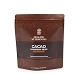 Cacao Mushroom Bliss, Hot Chocolate with Extract Mushroom Blend (Lions Mane Cordyceps Chaga & Shiitake) Rhodiola Rosea, Ashwagandha & Maca Extract. (UNSWEETENED)