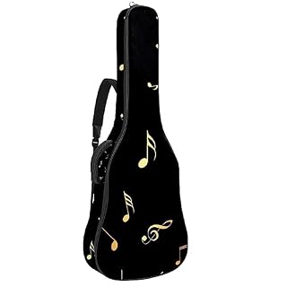 Housse pour guitare acoustique – Beau motif floral – Grand étui pour guitare – S’adapte à la plupart des tailles de guitare, Multicolore 5., 42.9×16.9×4.7 in, Motif imprimé tendance - Les Beatles, Paul McCartney, John Lennon, RIngo Starr, George Harrison