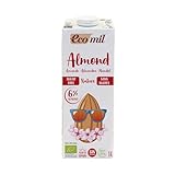Ecomil Almond Nature BIO Bebida Vegetal de Almendras Ecológicas, 1L