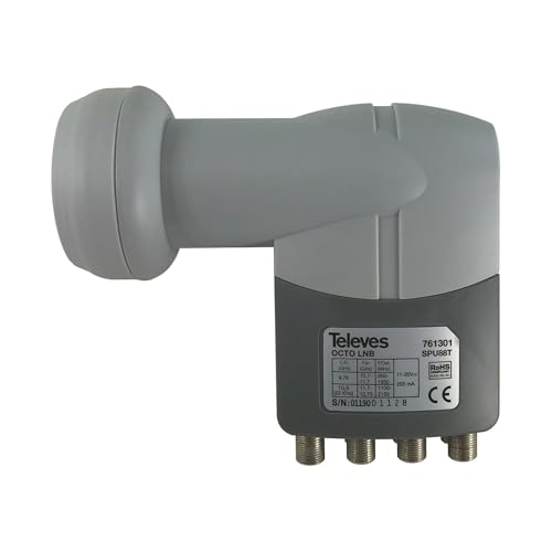 Lnb Offset Octo Gris 761301 à gain élevé et isolation polarités
