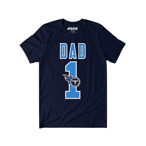 Image of FOCO NFL Mens NFL Team Logo Tee Shirt #1 Dad T-Shirt