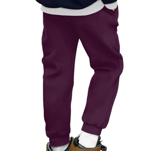 AmzPrint Girls Sweatpants Casual Solid Color Jogger Running Bottoms Lounge Pants Comfy Sweatpants with Pockets2