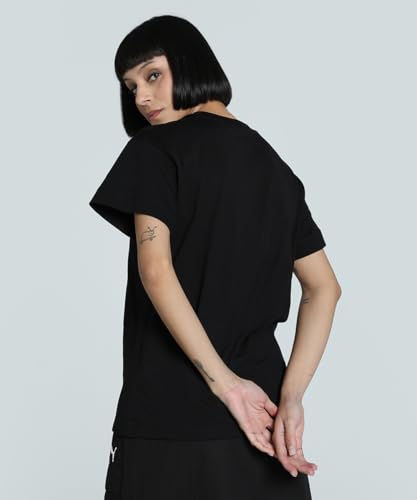 Image of Puma Women's Solid Relaxed Fit T-Shirt
