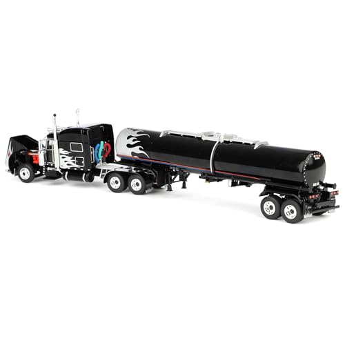 Modelo a escala 1:64 Peterbilt 389 camión con trailer químico miniatura 4