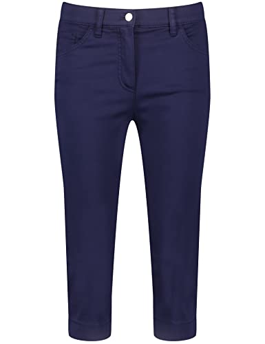 Gerry Weber Damen Caprihose BEST4ME unifarben 3/4 Länge Blueberry 42