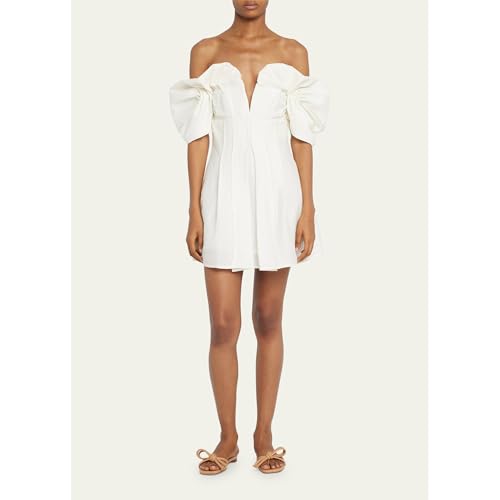 Arqa Women's Flat Slide Sandals with Knotted Bow Soft Leather Slip On Flat Sandals Square Open Toe Slide for Wedding Dressy Party Daily Wear2