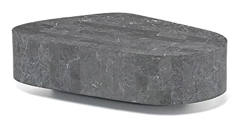 Stone Trapèze Tables Basses, fossile Gris, Taglia Unica