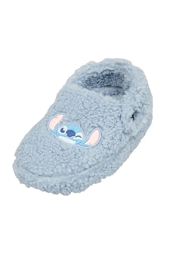 Chaussons Stitch pour filles en peluche douce et fourrure avec semelle antidérapante