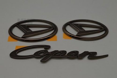 Amazon | ダイハツ向け コペン(L880) ブラックメッキ エンブレム 3点