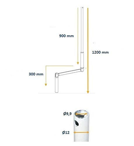 Manivelle Complete Ø12 Lg1200 Tradi-mono-bloc (beige) - Bubendorff