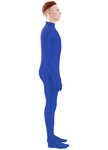 Image of Ensnovo Mens Mock Neck Full Body Unitard Spandex Zentai Suits Costumes
