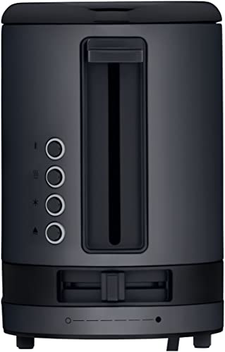 WMF Grille-pain longue fente, 2 tranches avec support à pain, grille-pain étroit, XXL, fonction bagel, 7 niveaux de torréfaction, 900 W, en acier inoxydable, mat, noir – Image 4