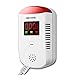 Rivelatore di gas,GPL|Gas Naturale|Rilevatore Gas di Carbone,Plug-in Rilevatore di Fughe di Gas,Allarme vocale Italiano, Avviso luce rossa lampeggiante, Concentrazione gas display digitale