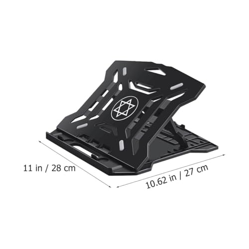 Base ergonómica plegable para laptop ajustable negra miniatura 2