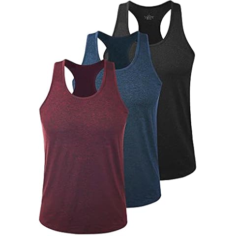 Vislivin Men's Quick Dry Y-Back Tank Tops Cover