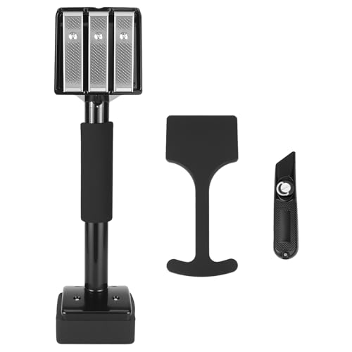 QWORK Knee Kicker and Carpet Tucker Combo, Carpet Installation Knee Kicker with Triple Nap Grip Design, 16-1/2 Inch Length, Easy Carpet Installation and Tightening