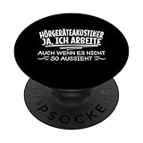 Hörgeräteakustiker Hörgeräteanpassung Audiologie PopSockets mit austauschbarem PopGrip