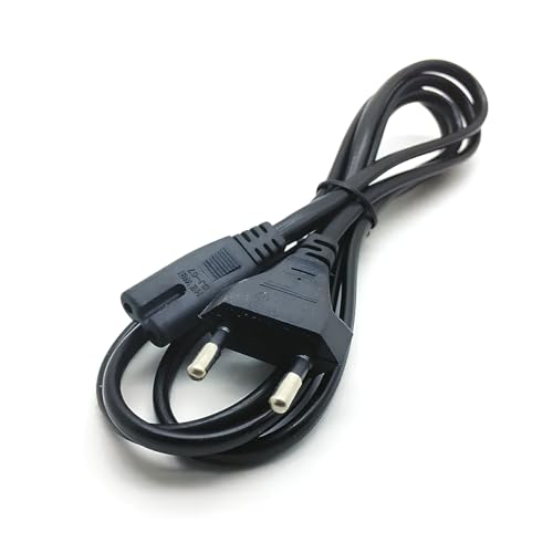 Cabo de Alimentação AC Bipolar, 1,8m, Universal para Ps2, Ps3, Tv, Som, Impressora, Notebook, Bivolt