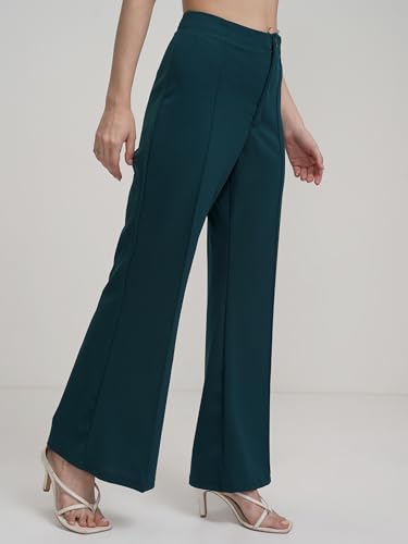 Image of Tokyo Talkies Women Flared High Rise Bootcut Trouser