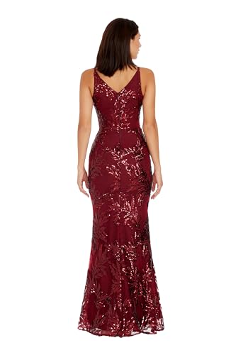 Image of Dress The Population Women's Sharon Sequin, Maxi, Mermaid, V-Neck Gown