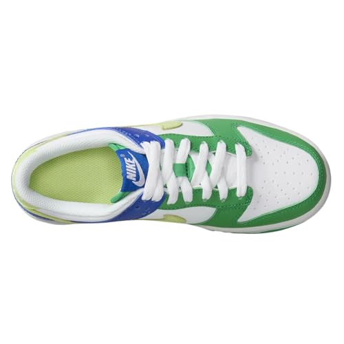White / Light Lemon Twist / Stadium Green Nike Grade School Dunk Low3