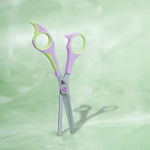 Miniatura 4 de Cricket Style Xpress Know It All 30T Tijeras de corte de cabello con dientes afilados, duraderos, micro dentados, lavanda