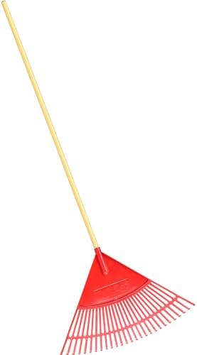 Miniatura 2 de corona clipper rk 25024 - Rastrillo de polietileno, mango de madera de 24 pulgadas