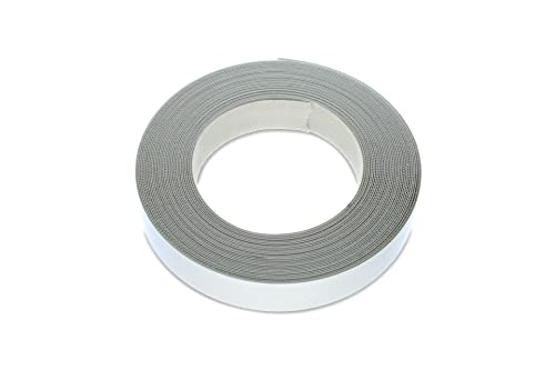 WoodPress® 15 mm Mélamine Blanc Mat Bande de Chant en Placage Préencollé - Rouleau de 7,5 m - Application à Repasser facile à faire soi-même, couvre le bord d'un panneau MDF standard Cover