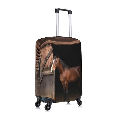 Travel Luggage Cover Fashion Suitcase Protector Barn Horse Spandex Baggage Covers Washable Suitcase Covers Anti-Scratch Luggage Cover Protectors Fits 18-32 Inch Suitcases Medium2