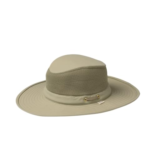 Tilley Mens Womens LTM8 Water Repellant Sun Protection Guaranteed for Life Airflo Mesh Hat Khaki