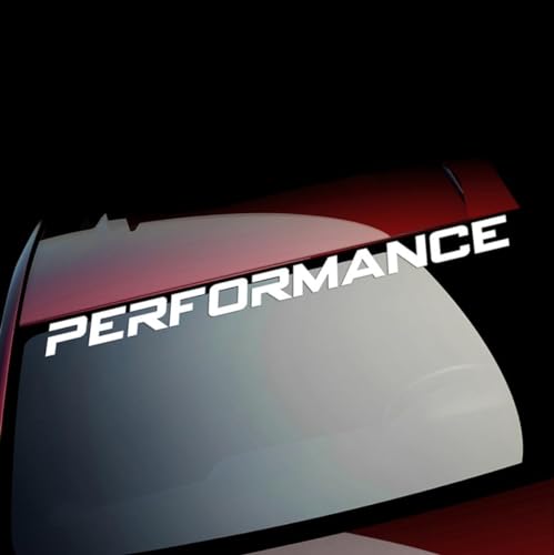 Calcomanías Adhesivas de Vinilo para Parabrisas de Coche Banner para Ventana Performance | Adhesivos Reflectantes para Tuning | Adhesivos Decorativos para Coches | 80cm