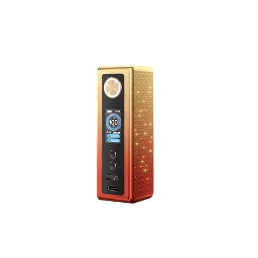 TVDC VOOPOO VINCI Spark100 Vape MOD | 100W Power | Durable Aluminium Alloy | Advanced PnP X Technology, 2ml Cartridge, No Nicotine (Orange Red Gradient)